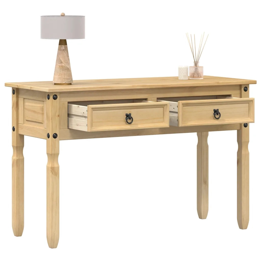 Tavolino Consolle | Tavolo d'Ingresso Corona 115x46x73 cm in Legno Massello di Pino
