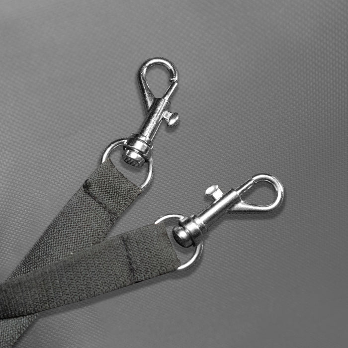 Passeggino per animali domestici Trasportino pieghevole Trolley da viaggio per gatti e cani Copertura anti-pioggia – Grigio