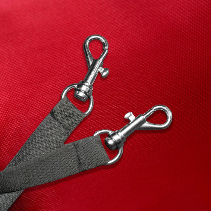 Passeggino per animali domestici Trasportino pieghevole Trolley da viaggio per gatti e cani Copertura anti-pioggia – Rosso