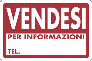 targa segnaletica vendesi cod:ferx.2118