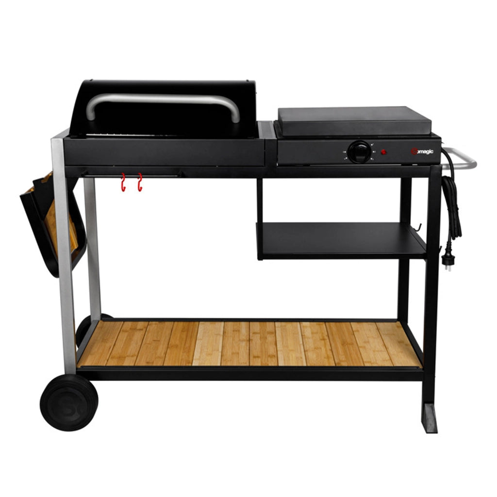 Somagic - Duo Barbecue carbone + plancha elettrica Broadway