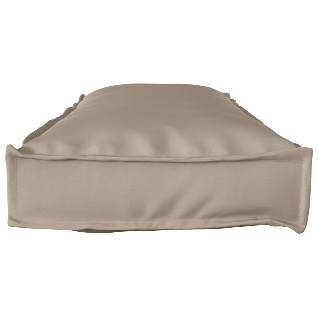 Cuscino per Pallet per Panchina Tortora 120x40x8 cm Tessuto Oxford