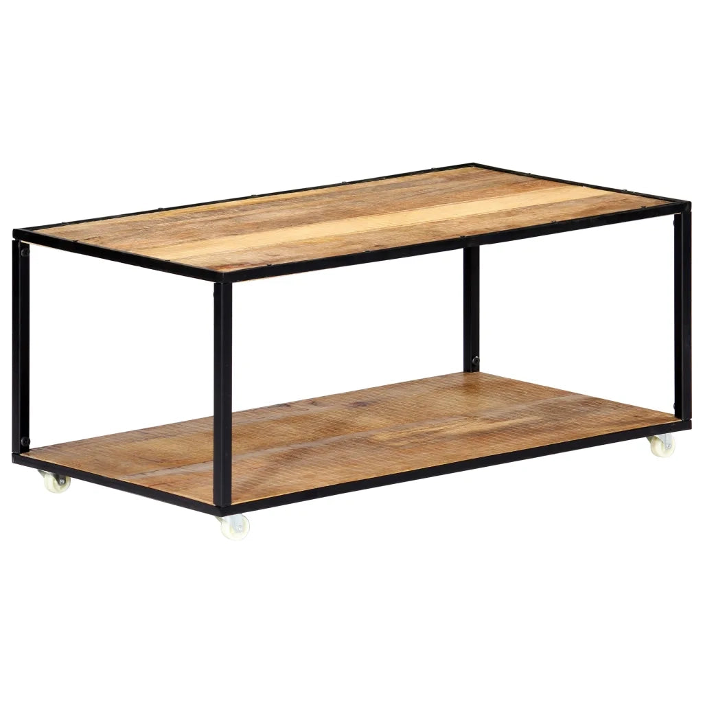 Tavolino da Salotto 90x50x40 cm in Legno Massello di Recupero