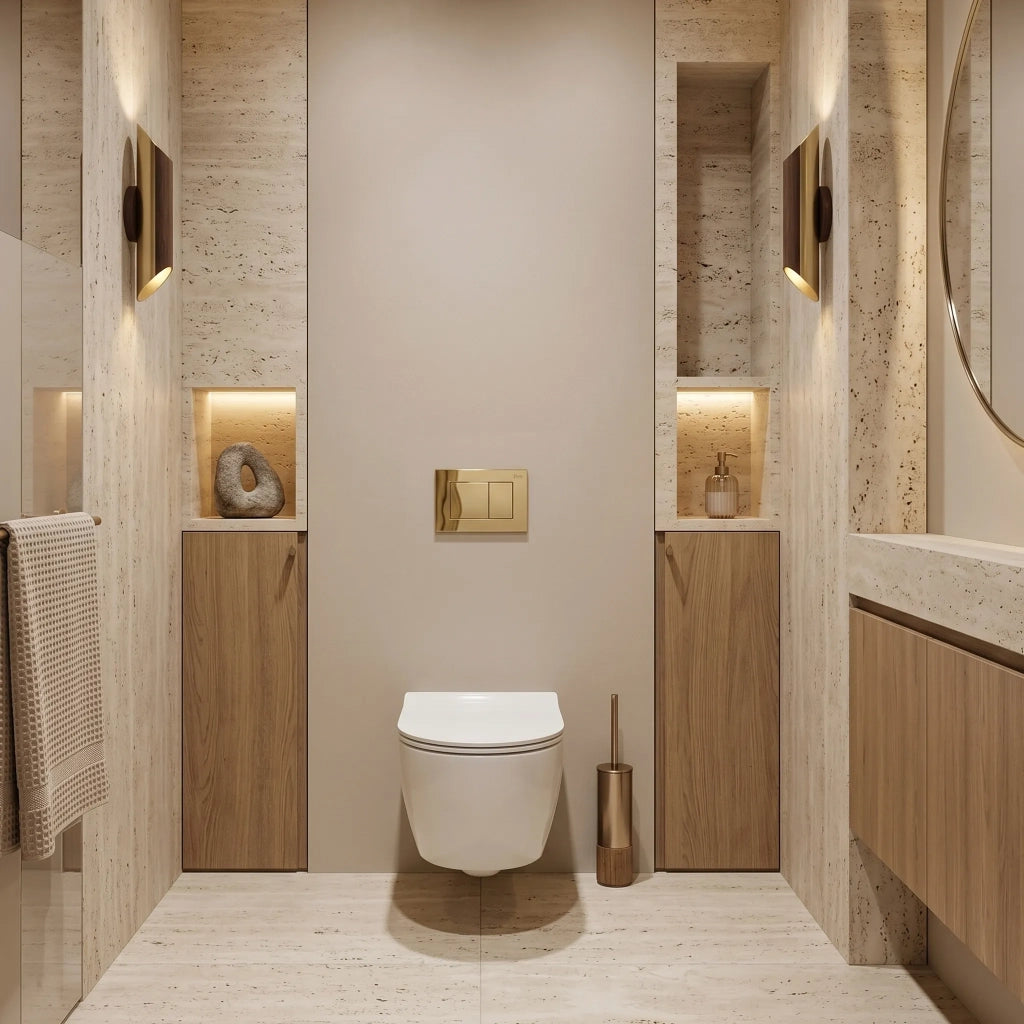Set Telaio Da Incasso Per Wc Slim 024n Con Pulsante J Gold