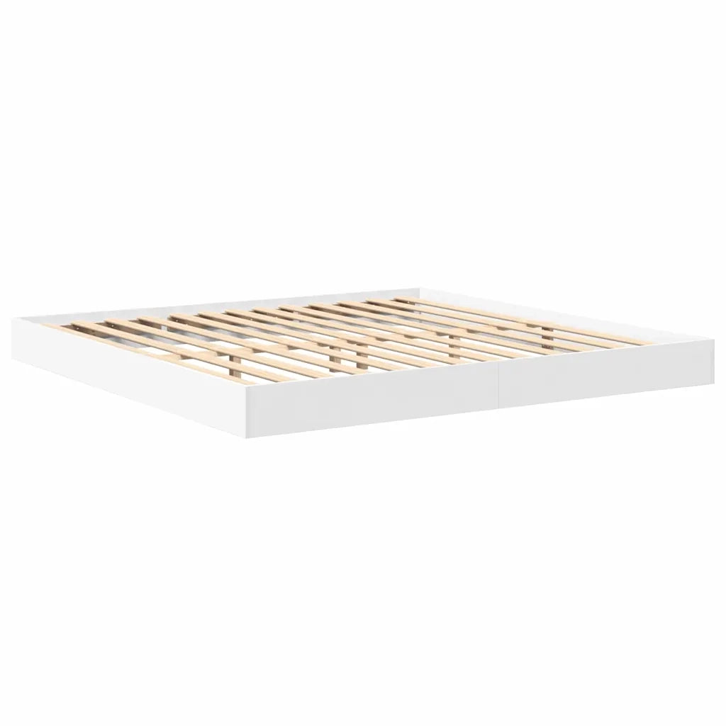 Letto Libreria Bianco 180 x 200 cm Legno multistrato 3335744