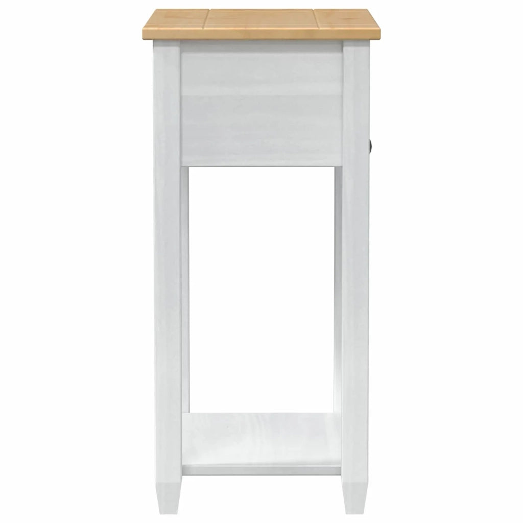 Tavolo Consolle Bianco 55 x 35 x 73 cm Pino massello 42024942