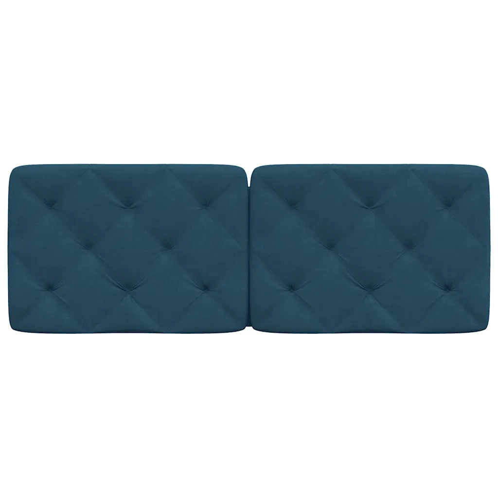 Cuscino Testiera Blu 140 cm in Velluto CFW1547835