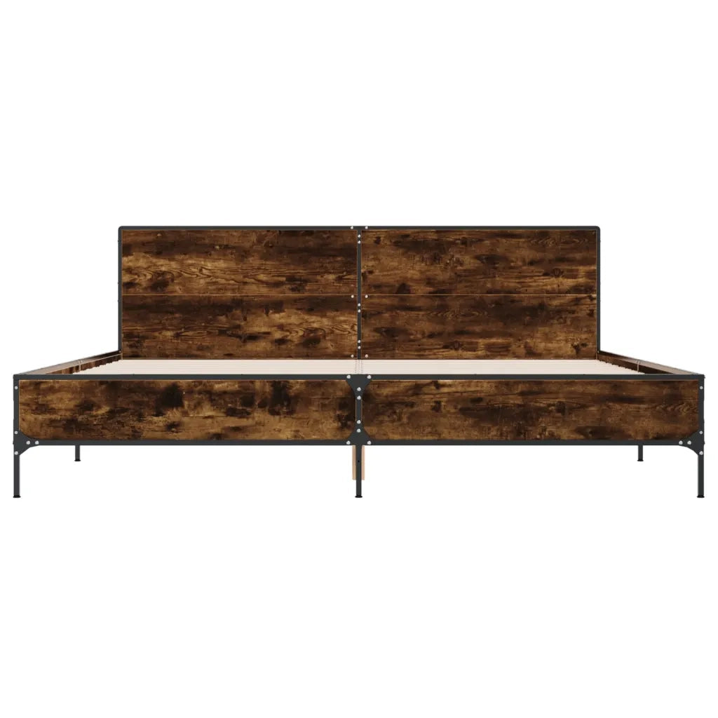 Giroletto Rovere Fumo 200x200 cm in Legno Multistrato e Metallo