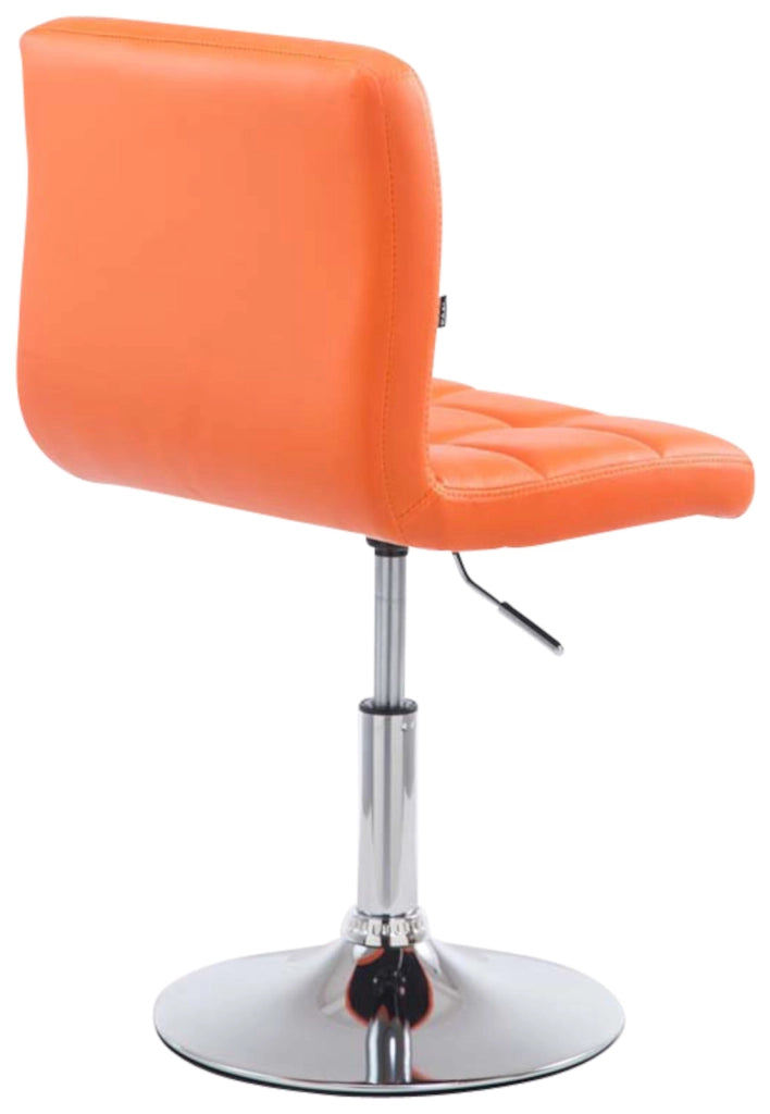 Set 4 sedie da lounge Palma similpelle arancione