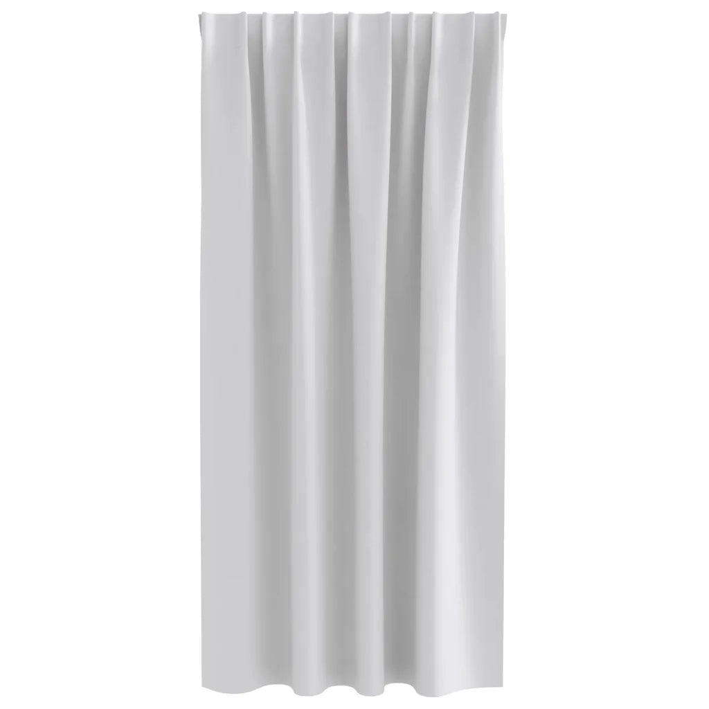 Tende Blackout con Anelli 2 pcs Grigio chiaro 175 x 140 cm 4107459
