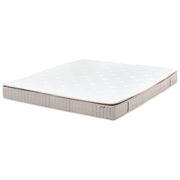 Materasso a molle insacchettate in lattice bianco e beige EU 180 x 200 cm duro con cerniera e rivestimento in poliestere rimovibile Accessori per la camera da letto