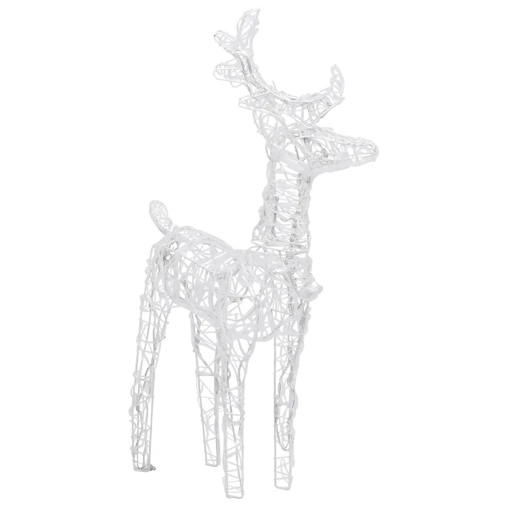 Decorazione Natalizia Renne e Slitta 160 LED 130 cm in Acrilico 289979