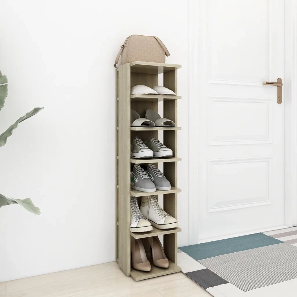 Scarpiera | Mobile per scarpe Rovere Sonoma 27,5x27x102 cm in Legno Multistrato