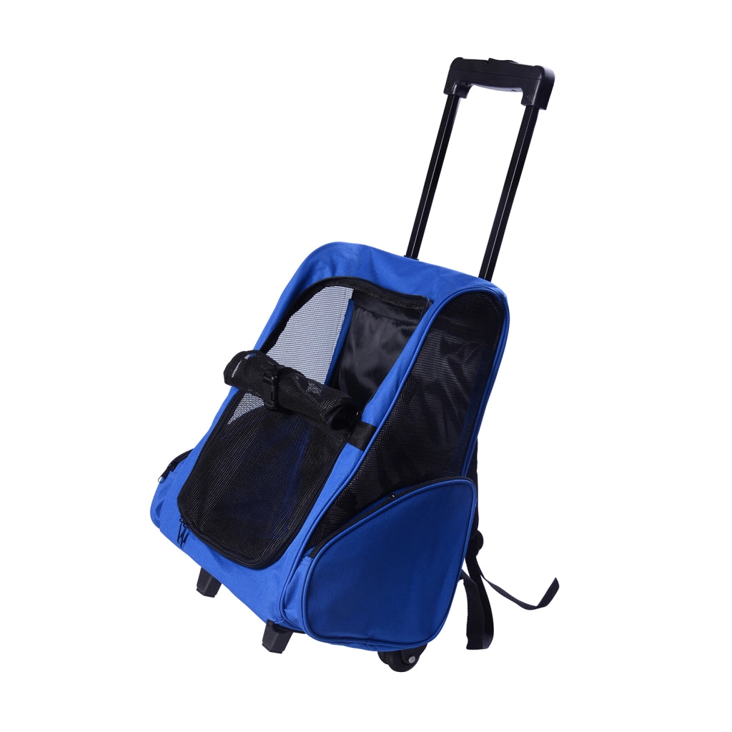 Carrello Trasporto per Cane 2 in 1 ¨C Zephmum ¨C Blu 42x25x55 cm