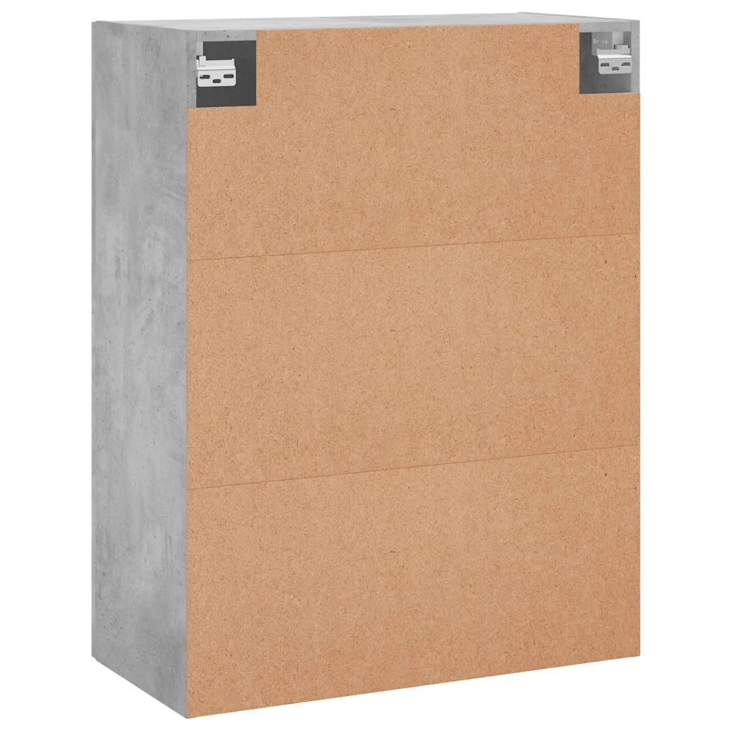 vidaXL Mobile a Parete Grigio Cemento 69,5x34x90 cm