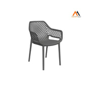 SEDIA IN POLIPROPILENE SCHIENALE FORATO 'ARIA ARMCHAIR' graf