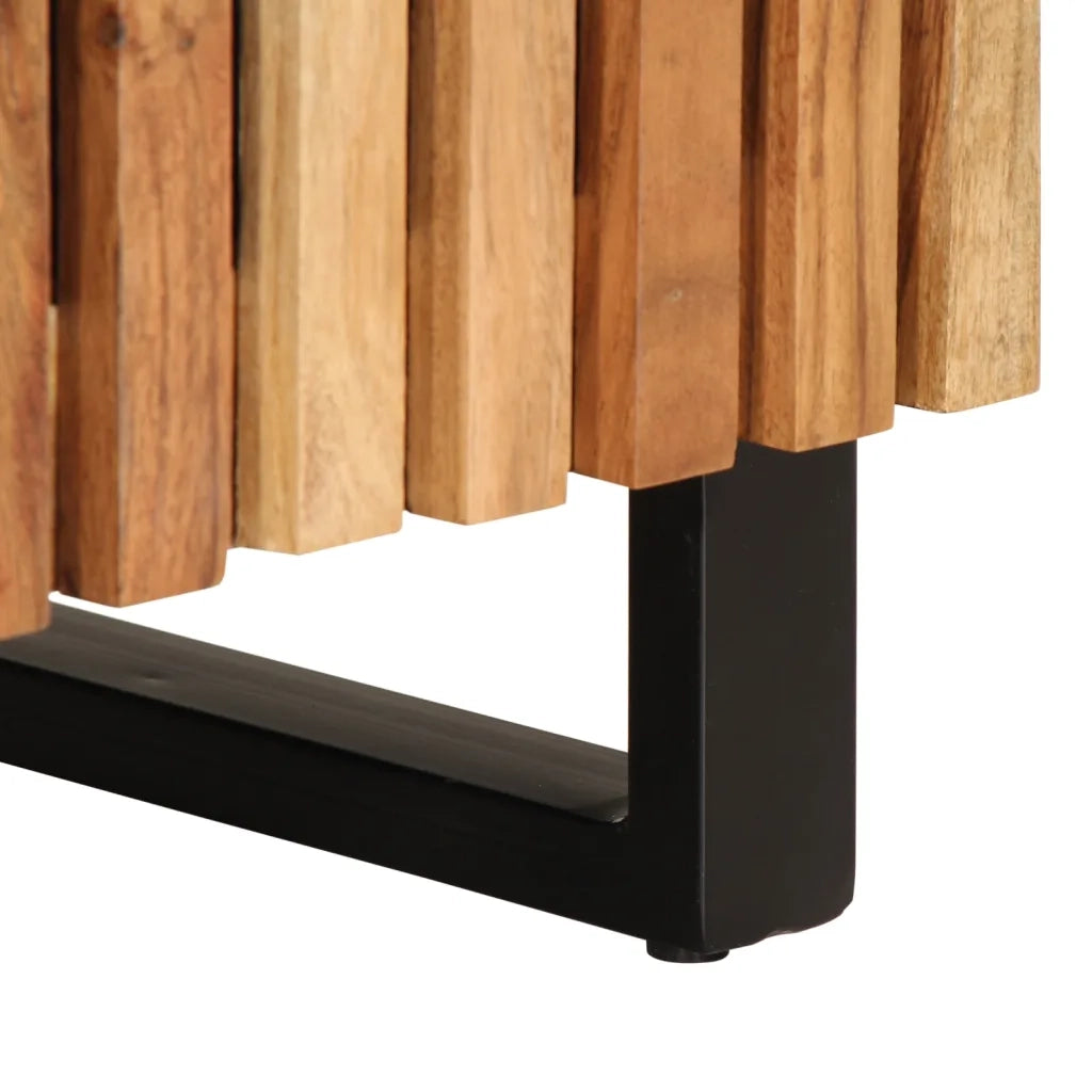 Mobile Lavabo da Bagno 62x34x58cm in Legno Massello di Acacia 377530