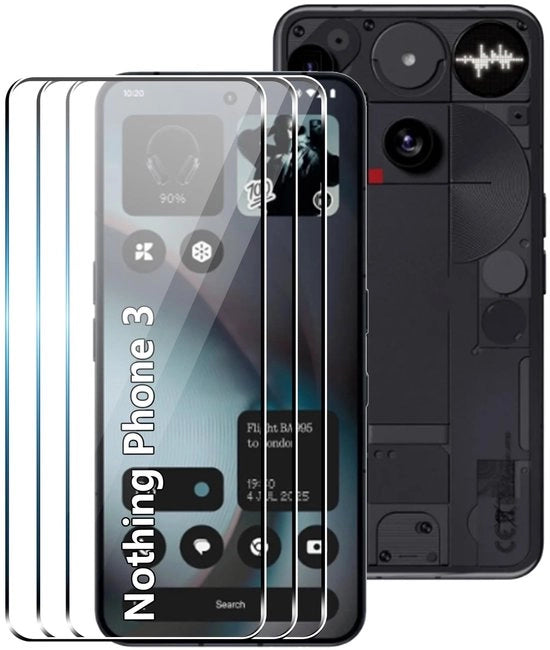 Display protezione per schermo 3 pezzi - Vetro resistente - Resistente alle abrasioni - 9H durezza - Protezione completa - Rivestimento antivetrifico - Screen protector