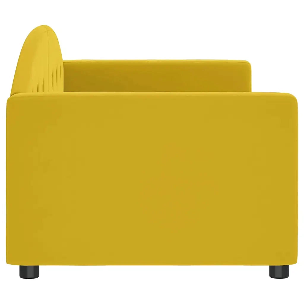 Letto da Giorno Giallo 80x200 cm in Velluto 354134