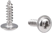 Viti Autoalimentanti 50 Unità - Acciaio Inossidabile 304 - Adatti per Mobili e Industria - 2x8mm - Resistenti alla Corrosione - Per Ambienti Umidi...