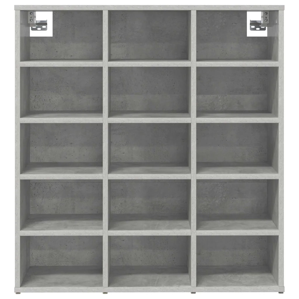 Mobile per scarpe-Scarpiera Grigio cemento 77,5 x 30 x 83,5 cm