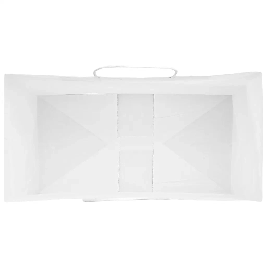 Sacchetti di Carta 250 pz con Manici Bianchi 32x17x44 cm