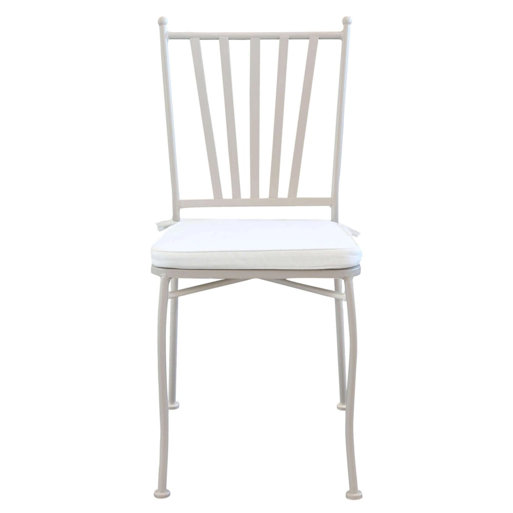 Sedia da Giardino con cuscino in Acciaio cm 41x53x90 - NEVIL
