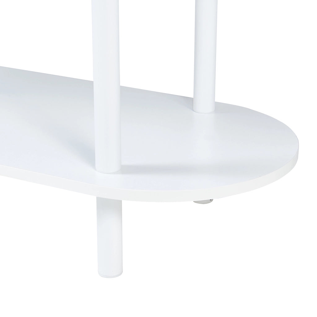 Scaffale da Terra Øvre Libreria con 5 Ripiani - Bianco [en.casa]