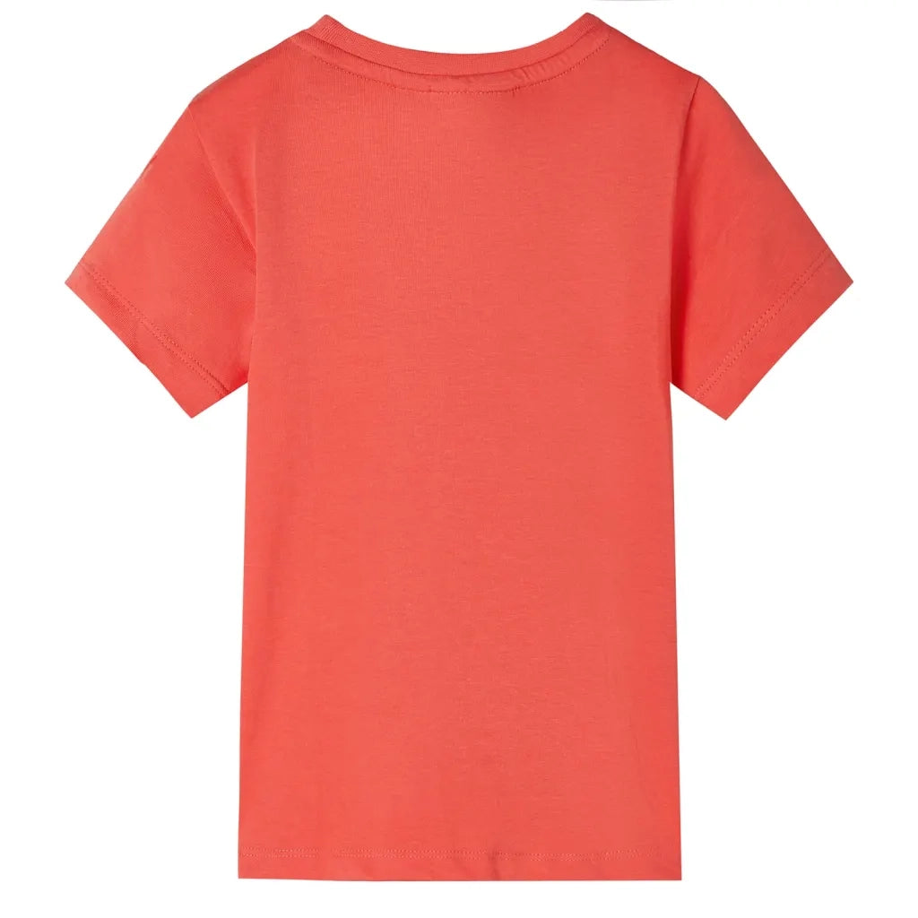 Maglietta da Bambino Maniche Corte Rosso Chiaro 128cod mxl 133429