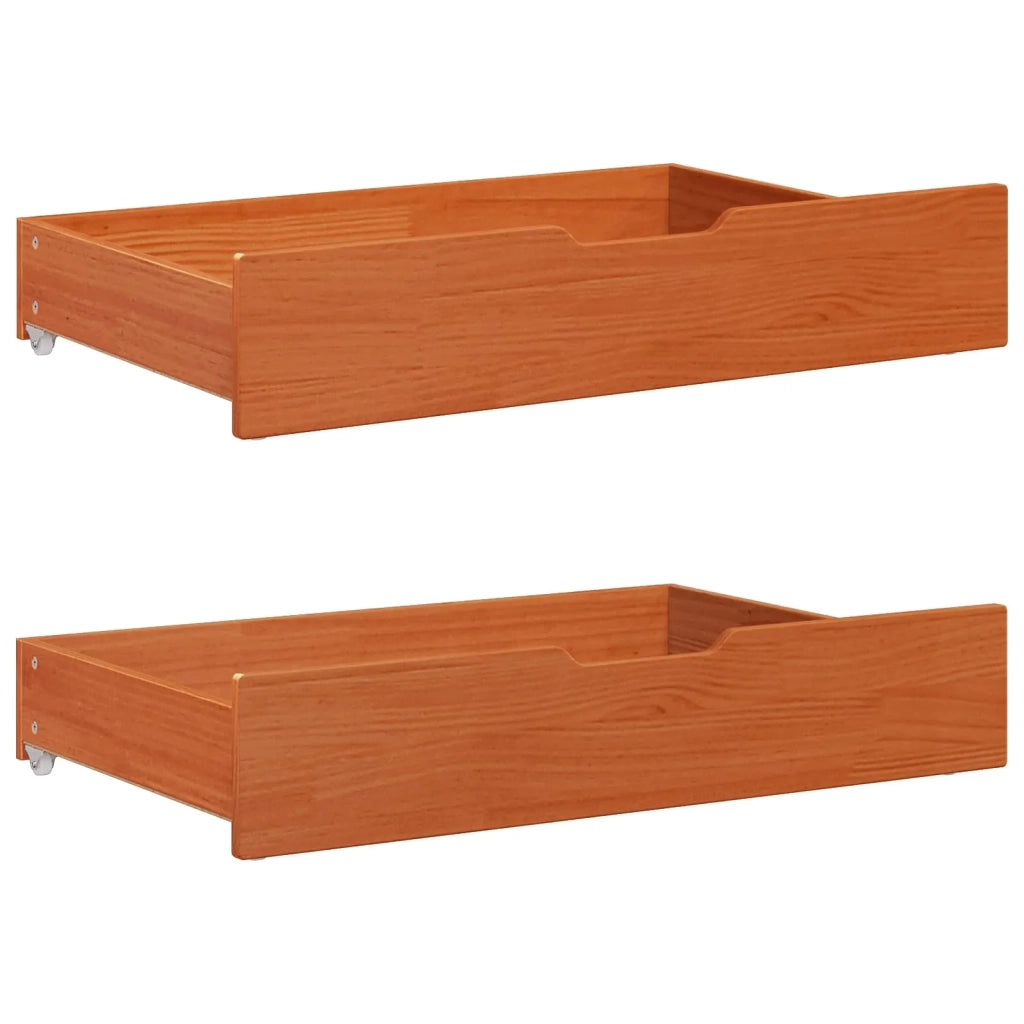 Struttura del letto 3 pcs Marrone cerato Legno di Pino Massello 3422767
