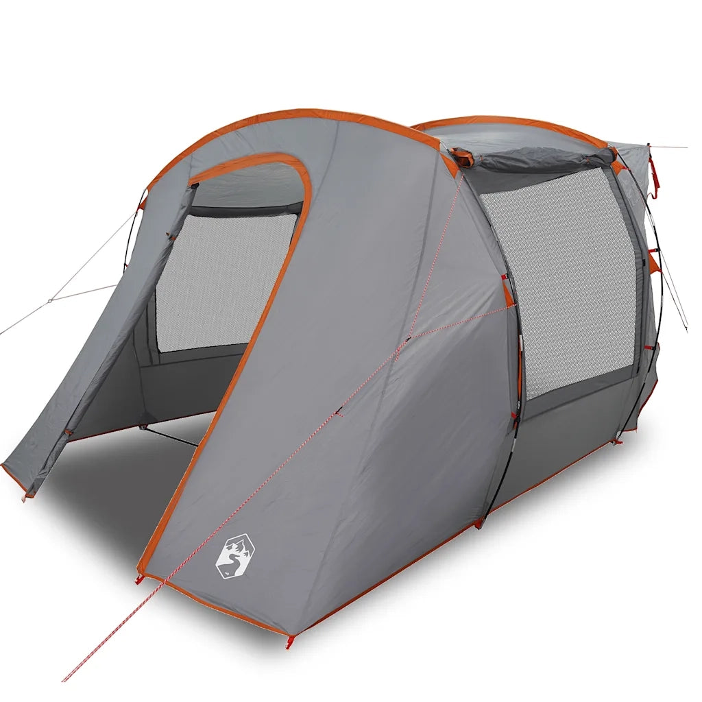 Tenda da Campeggio per Auto-Tenda per Escursionismo Grigio e Arancione Impermeabile 363537