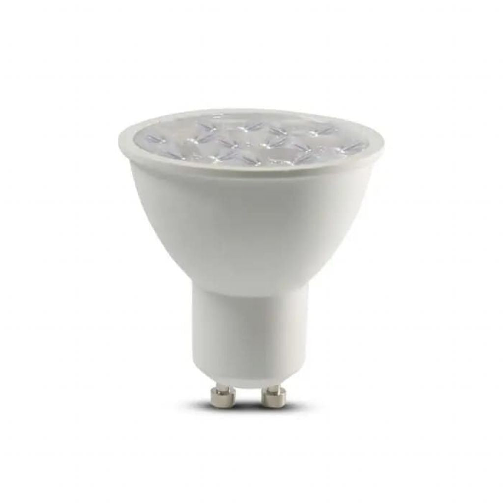 Spotlight LED Samsung Chip - GU10 6W ondulamento in plastica 10 Â° D 3000K