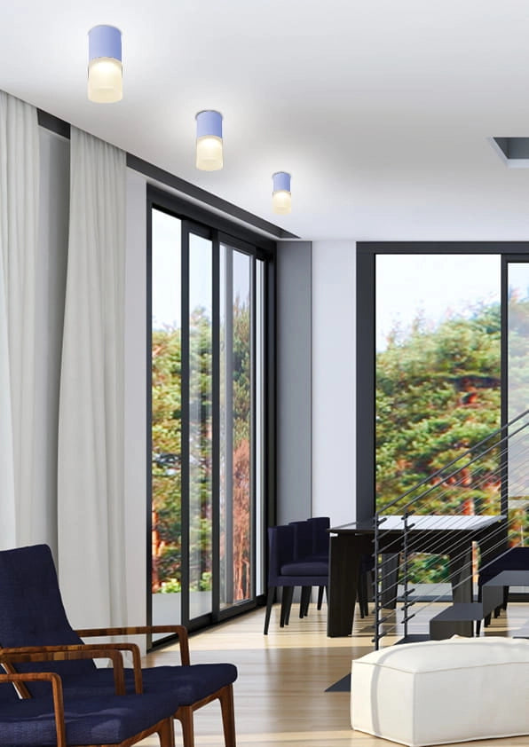 Spot soffitto Candellux TUBA grigio 1xGU10 15W IP20
