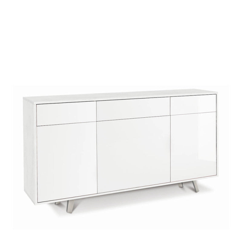Mobile 3 Ante 3 Cassetti Kit Ossido Bianco cm 164x41x92h - Sarmog