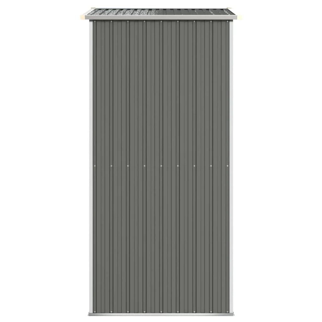 Casetta da giardino cabina ripostiglio capanno da esterno capanno per attrezzi robusta colore chiaro 192 x 108 x 223 cm acciaio zincato grigio 02_0022253