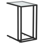 Tavolino | Tavolo laterale per Computer Trasparente 50x35x65 cm Vetro Temperato