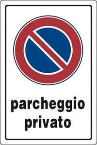 targa segnaletica parcheggio privato cod:ferx.2122