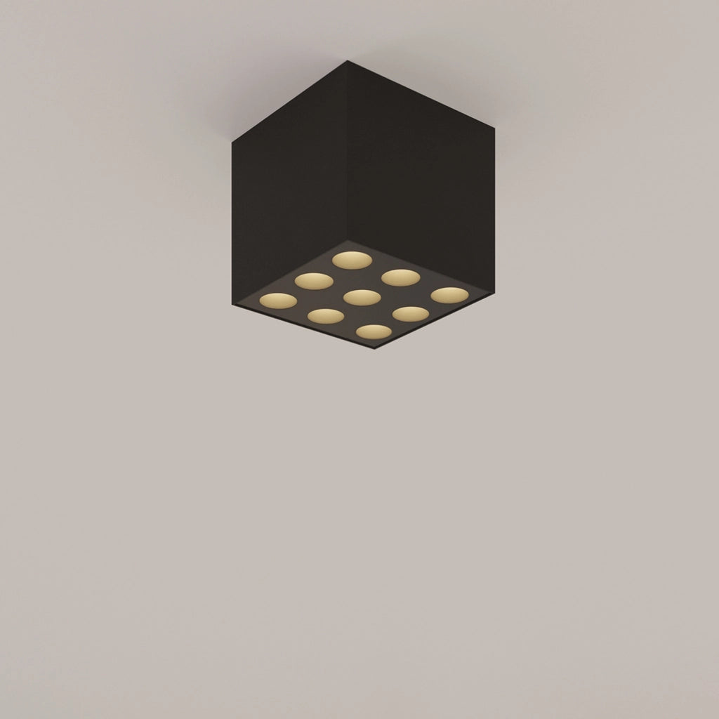 Spot soffitto quadrato nero LED 16W MONARO PU.1211