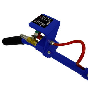 Cric pneumatico a tre cuscini con carrello Maniglia lunga  - Capacità di sollevamento 3,5 tonnellate e altezza 40cm per auto