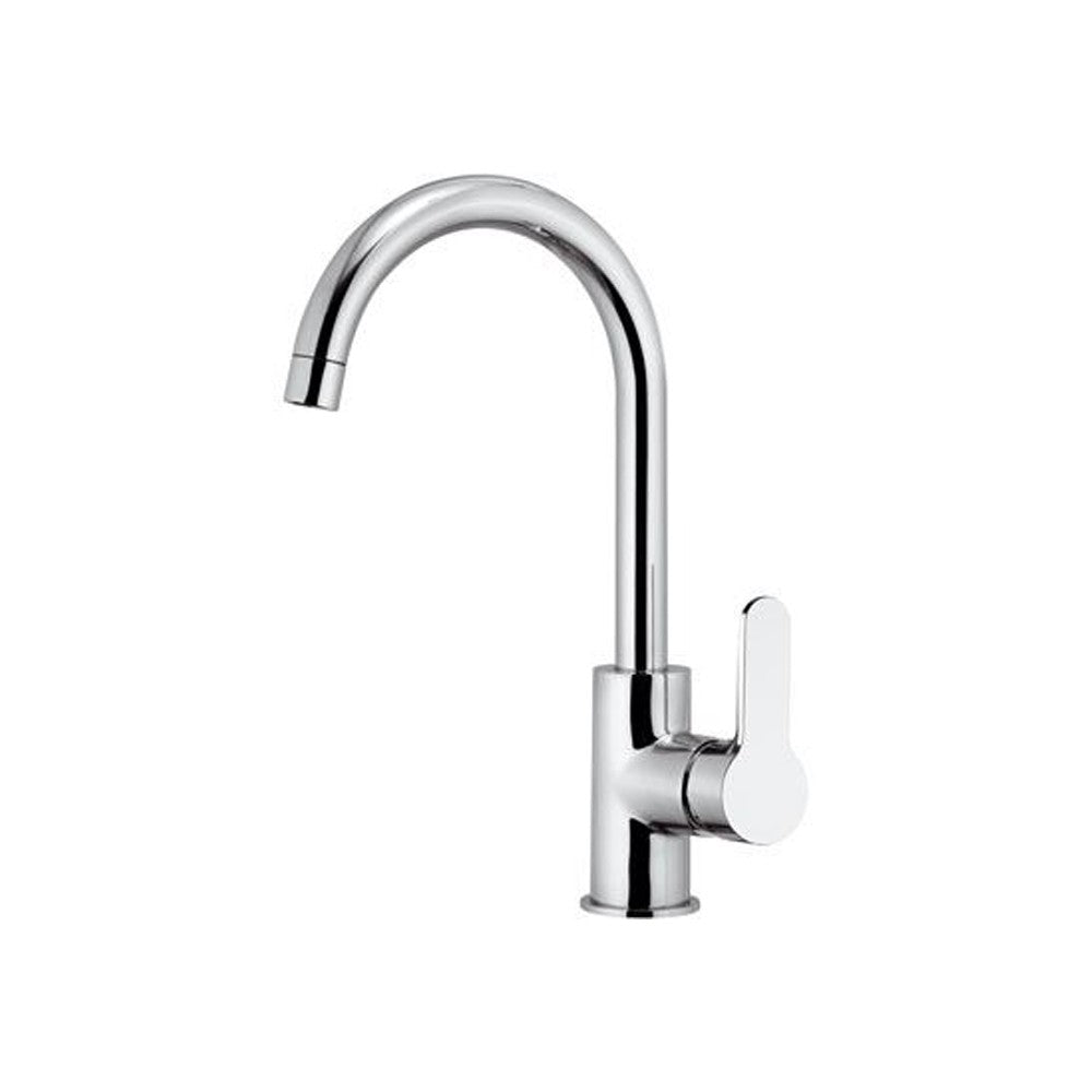 Rubinetto monocomando monoforo 90 gradi con canna alta a u - serie winner