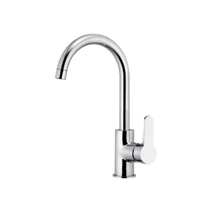 Rubinetto monocomando monoforo 90 gradi con canna alta a u - serie winner