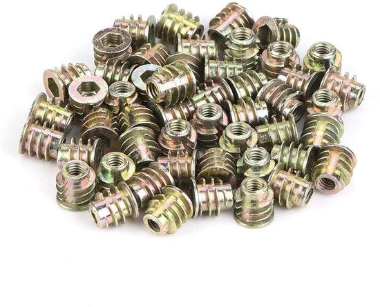 Viti a 5 punte M4/M5 - Miscela anticorrosiva - 50/100 pezzi - Resistenti allo sfregamento - Per mobili - Facili da utilizzare - Viti di fissaggio