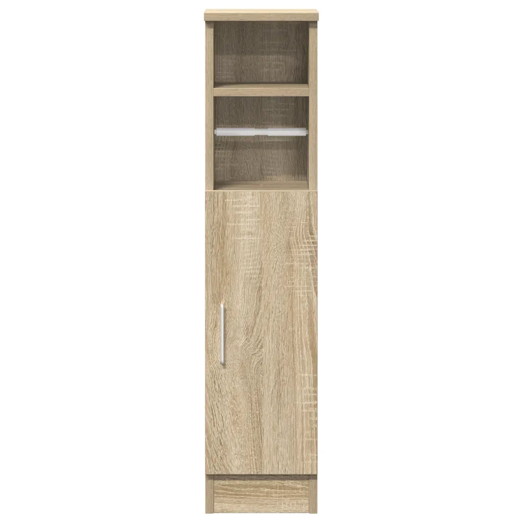 Mobile da Bagno con Portarotolo Rovere Sonoma 20,5x22x90 cm 858499