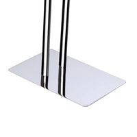 Piantana porta salviette due bracci in metallo cromato