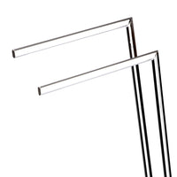 Piantana porta salviette due bracci in metallo cromato