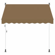 Tenda da Sole | Tenda retrattile manuale Beige 400 cm