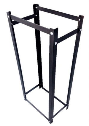 Portalegna per Camino da Interno o Esterno 40x25x99,5 cm in Acciaio King Nero