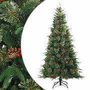 Albero di Natale | Decorazioni natalizie Artificiale con Rami Pieghevoli Verde 180 cm