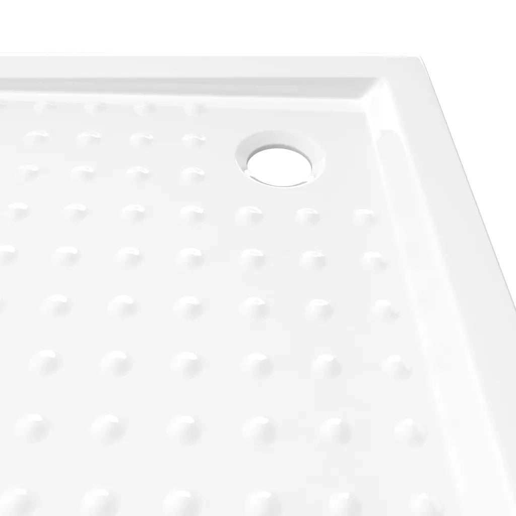 Piatto Doccia con Superficie Puntinata Bianco 90x90x4 cm in ABS