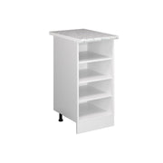 Scaffale da cucina R-Line Bianco/Bianco 40 cm, PL Marmo Vicco